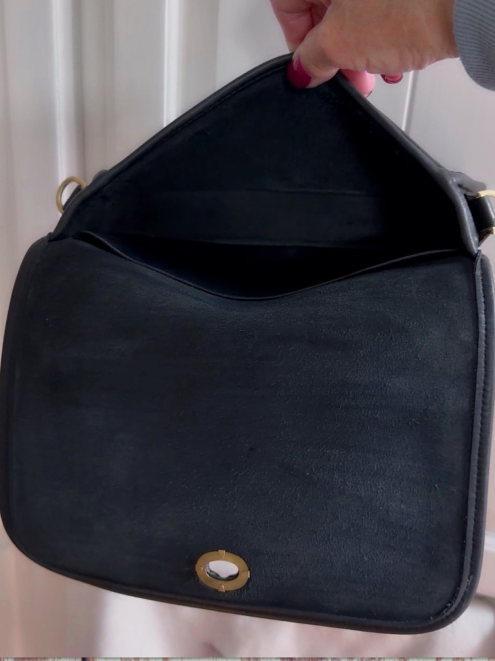 VINTAGE COACH BLACK PENNY CROSSBODY BAG 9755 - Picture 11 of 17
